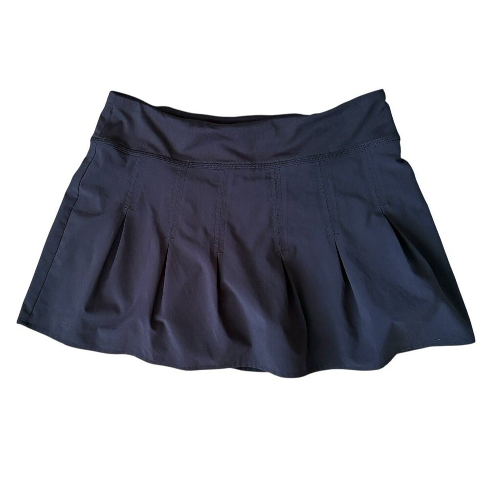 ATHLETA Black Tennis Skort Pleated Built in Mesh Shorts Pocket Size XS 983366